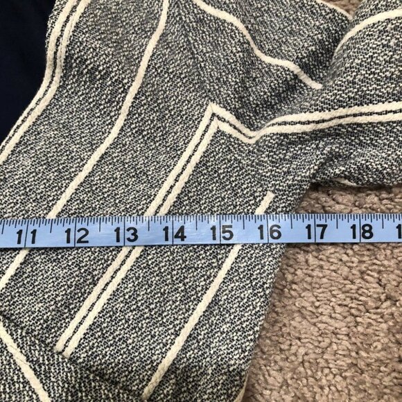 Maeve Blue and White Faux Body Wrap Striped Column Dress Anthropologie Sz Small - Picture 7 of 10